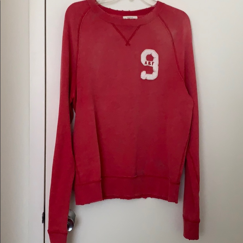 COPY - Red Abercrombie crew neck sweater